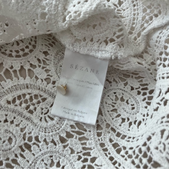 Sezane LIMONA BLOUSE Ecru Size 42 - Picture 6 of 8